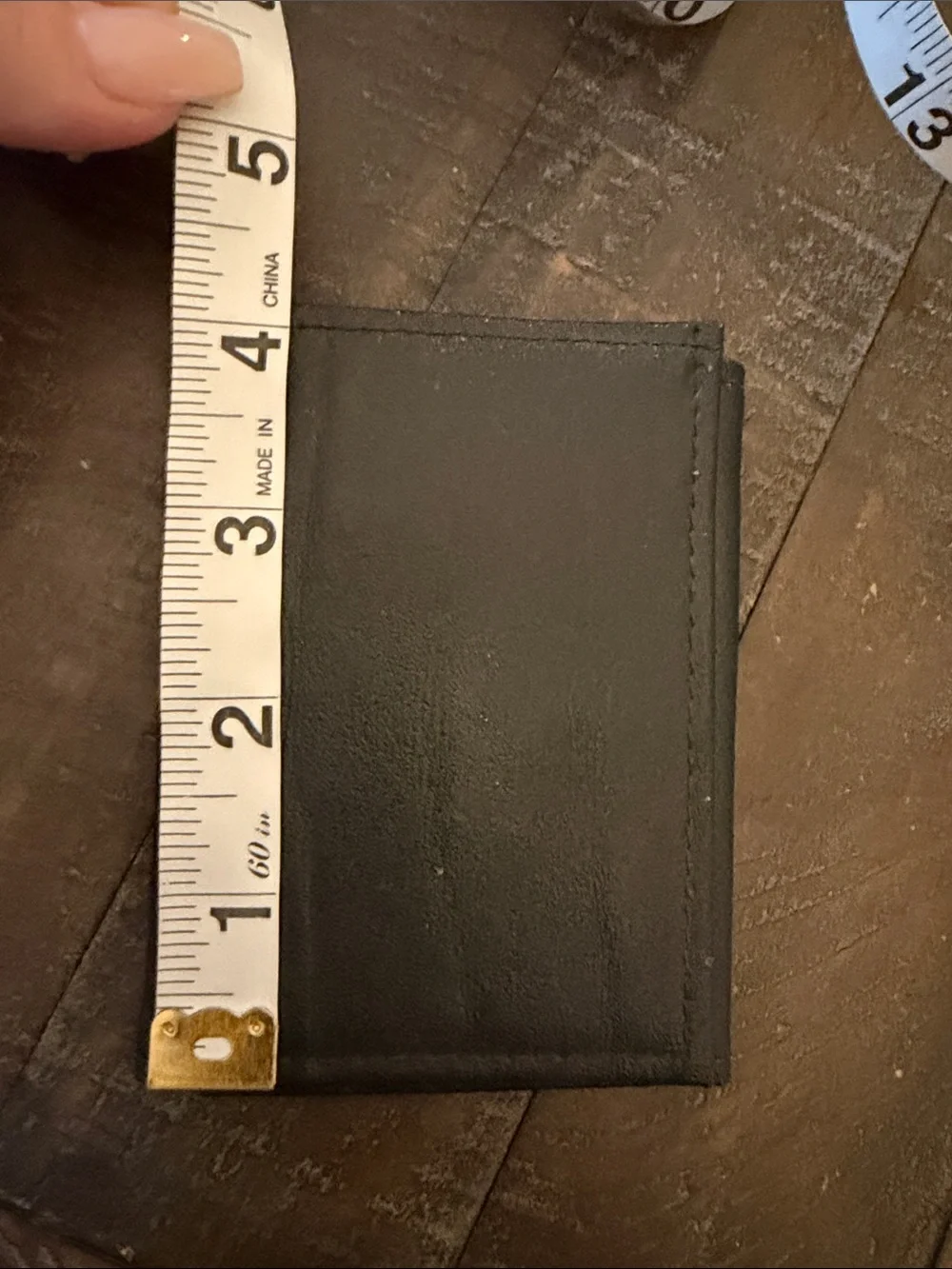 Men’s Black Cowhide Leather Card & Key Holder Wallet